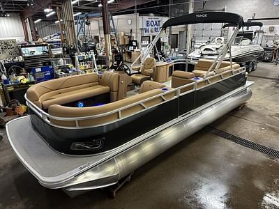 BOATZON | Tahoe Pontoons Sport 2385 Cruise Rear Bench CRB Tritoon  Honda 4Stroke EFI 2025