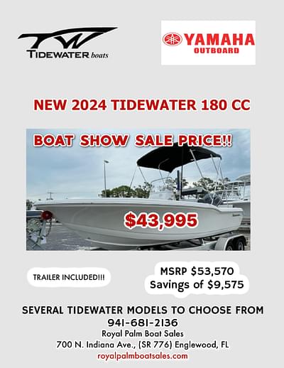 BOATZON | Tidewater 180CC 2024