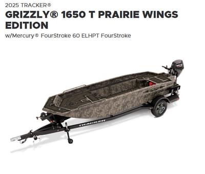 BOATZON | Tracker® Boats Grizzly 1650 T Prairie Wings Edition 2025