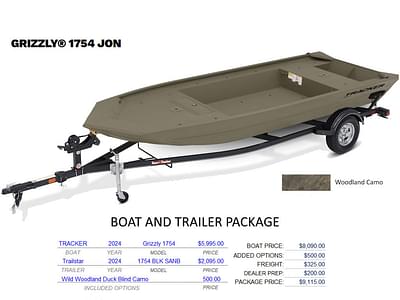 BOATZON | Tracker® Boats Grizzly 1754 Jon 2024