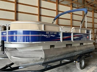 BOATZON | Tracker® Boats PARTY BARGE DLX 18 60HP BUNK TRAILER 2016