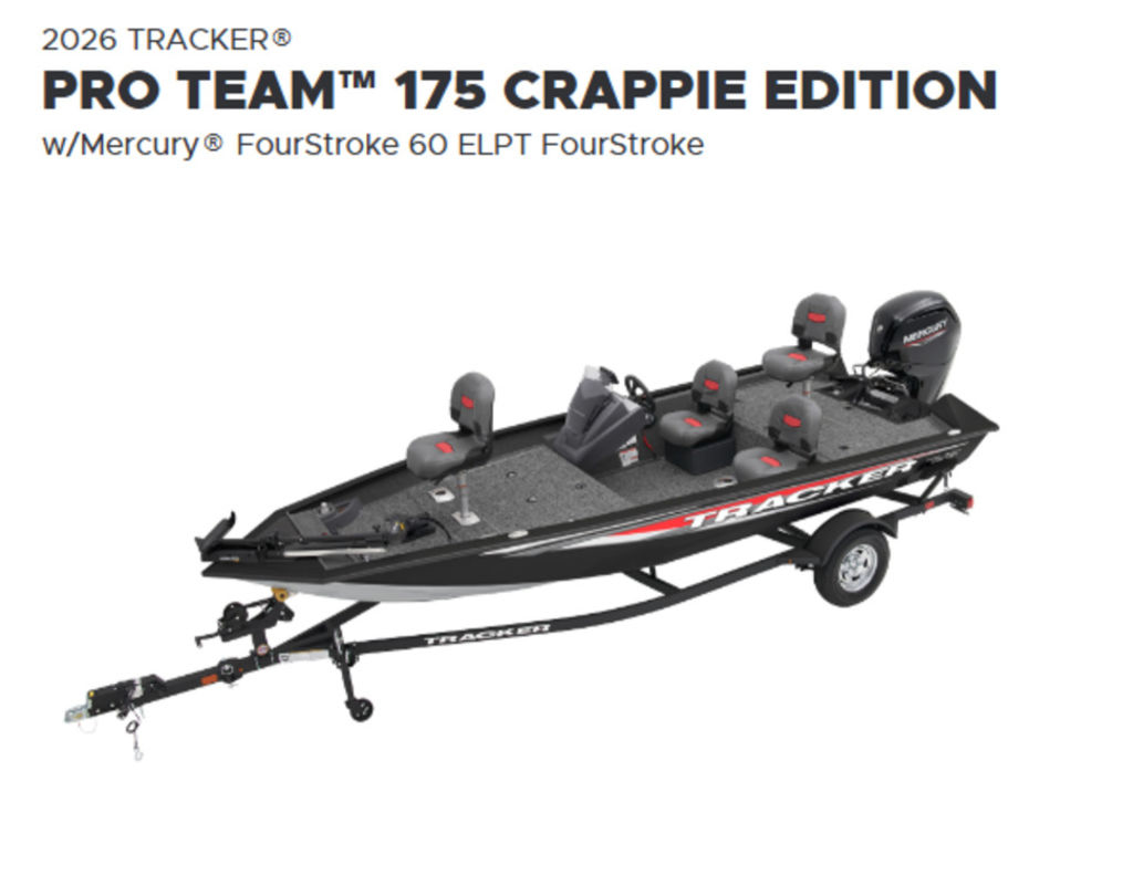 2026 Tracker® Boats Pro Team 175 Crappie Edition - Sold Boat