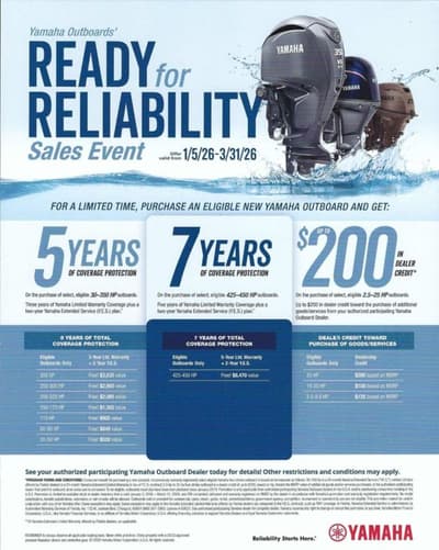 BOATZON | Yamaha Outboards F40LA 2026