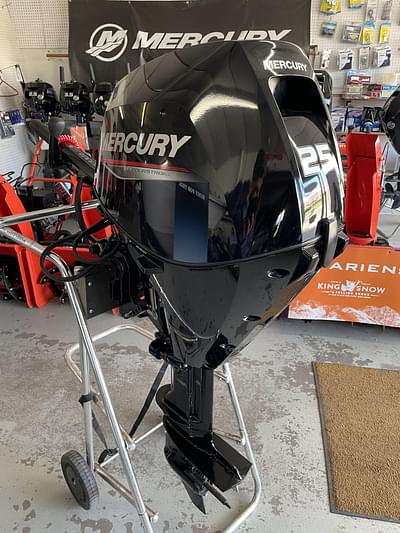 BOATZON | 2023 Mercury NEW  25ELH Electric Start 20 Shaft Tiller Handle