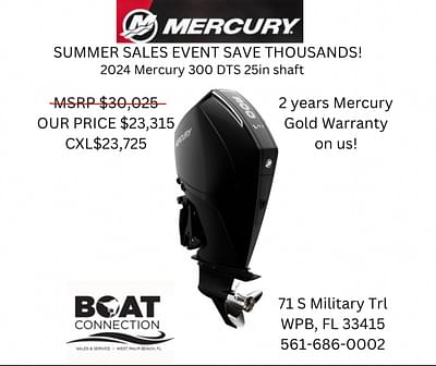 BOATZON | 2024 Mercury 300hp 25in shaft DTS