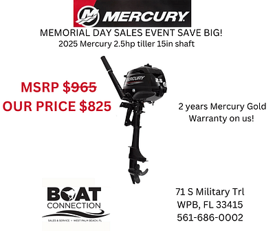BOATZON | 2025 Mercury 25 15IN SHAFT TILLER