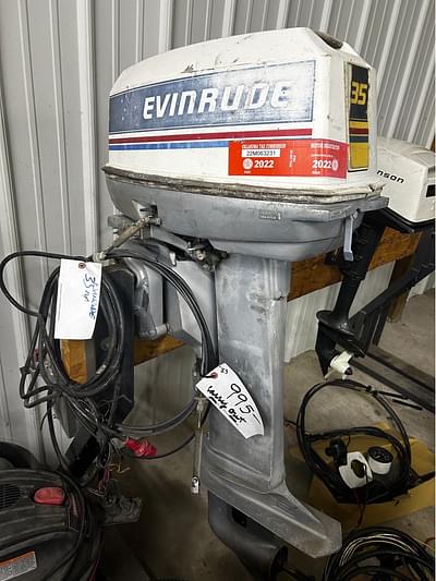 BOATZON | 1983 Evinrude 35hp Evinrude 2 stroke 20 outboard motor with controls