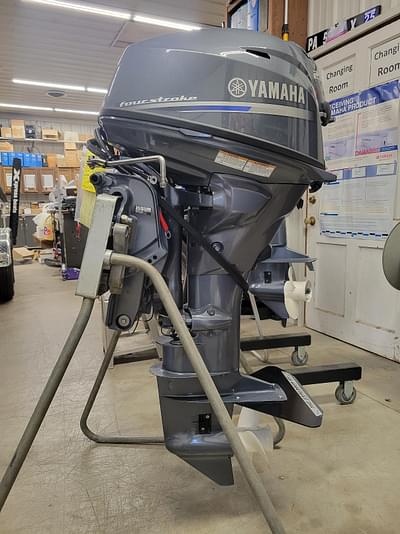 BOATZON | 2020 Yamaha F25LC 25 hp 4 stroke EFI remote steer 20 trim  tilt