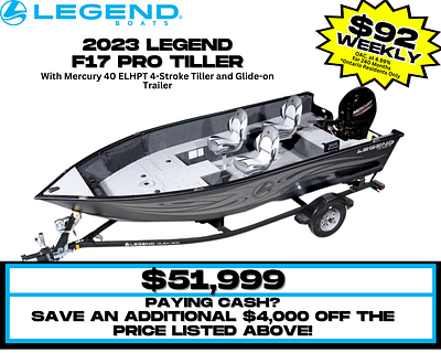 BOATZON | 2023 Legend F17 Pro Tiller