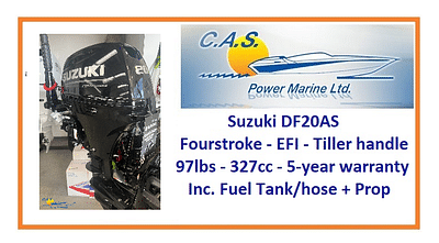 BOATZON | 2023 Suzuki Marine DF20AS  Black