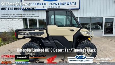 BOATZON | 2024 CanAm Defender Limited HD10 Desert TanTimeless Black