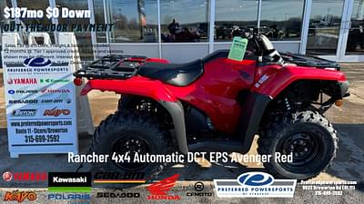 BOATZON | 2024 Honda Rancher 4x4 Automatic DCT EPS Avenger Red