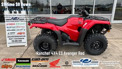 BOATZON | 2024 Honda Rancher 4X4 ES Avenger Red