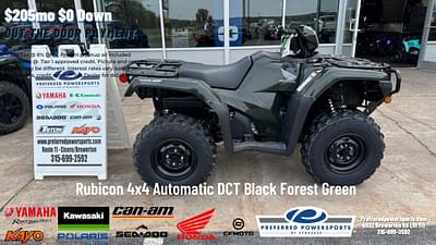 BOATZON | 2024 Honda Rubicon 4x4 Automatic DCT Black Forest Green