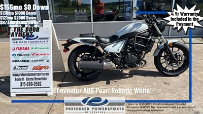 BOATZON | 2024 Kawasaki Eliminator ABS Pearl Robotic White