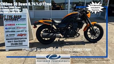 BOATZON | 2024 Kawasaki Eliminator SE ABS Candy Steel Furnace OrangeEbony
