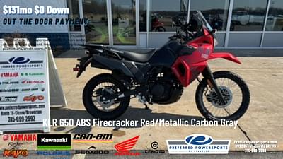 BOATZON | 2024 Kawasaki KLR 650 ABS Firecracker RedMetallic Carbon Gray