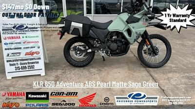 BOATZON | 2024 Kawasaki KLR 650 Adventure ABS Pearl Matte Sage Green
