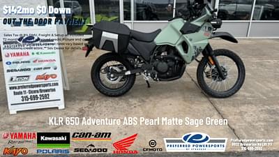 BOATZON | 2024 Kawasaki KLR 650 Adventure ABS Pearl Matte Sage Green