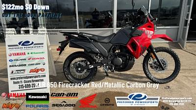 BOATZON | 2024 Kawasaki KLR 650 Firecracker RedMetallic Carbon Gray