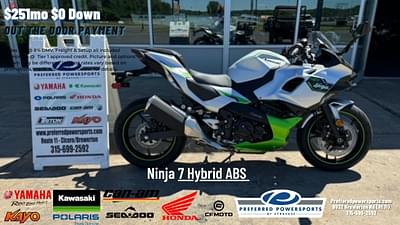 BOATZON | 2024 Kawasaki Ninja 7 Hybrid ABS Metallic Bright SilverMetallic Matte Lime GreenEbony