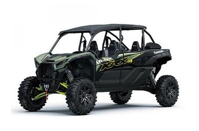 BOATZON | 2024 Kawasaki Teryx KRX4 1000 SE  Pearl Matte Sage Green  Metallic Carbon Gray