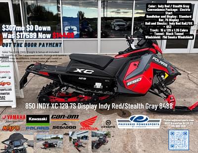 BOATZON | 2024 Polaris Industries 850 INDY XC 129 7S Display Indy RedStealth Gray