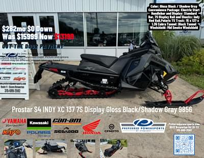 BOATZON | 2024 Polaris Industries Prostar S4 INDY XC 137 7S Display Gloss BlackShadow Gray