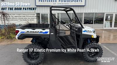 BOATZON | 2024 Polaris Industries Ranger XP Kinetic Premium Icy White Pearl 149kwh