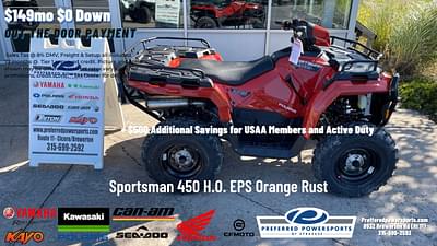 BOATZON | 2024 Polaris Industries Sportsman 450 HO EPS Orange Rust