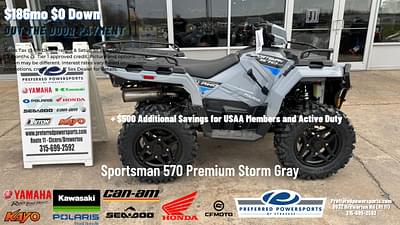 BOATZON | 2024 Polaris Industries Sportsman 570 Premium Storm Gray