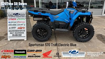 BOATZON | 2024 Polaris Industries Sportsman 570 Trail Electric Blue