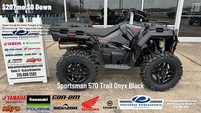 BOATZON | 2024 Polaris Industries Sportsman 570 Trail Onyx Black