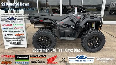 BOATZON | 2024 Polaris Industries Sportsman 570 Trail Onyx Black