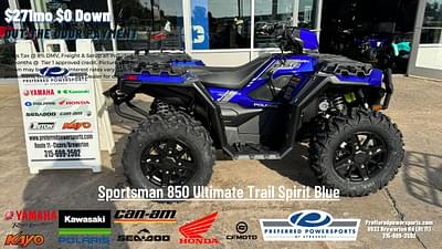 BOATZON | 2024 Polaris Industries Sportsman 850 Ultimate Trail Spirit Blue