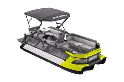 BOATZON | 2024 SeaDoo Switch Cruise 21  230hp Neon Yellow T1819 Galvanized Trailer Included