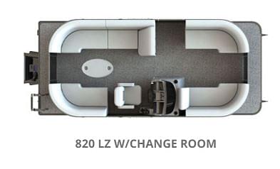 BOATZON | 2024 Sylvan 820 Mirage LZ Changing Room
