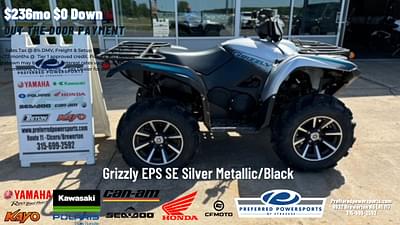 BOATZON | 2024 Yamaha Grizzly EPS SE Silver MetallicBlack