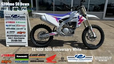 BOATZON | 2024 Yamaha YZ 450F 50th Anniversary White