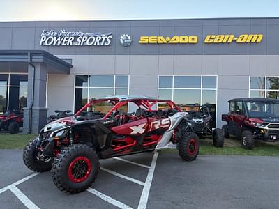 BOATZON | 2025 CanAm Maverick X3 MAX X rs TURBO RR With SMARTSHOX Fiery Red and Hyper Silver Side x Side