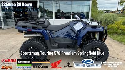 BOATZON | 2025 Polaris Industries Sportsman 570 Touring Premium Springfield Blue