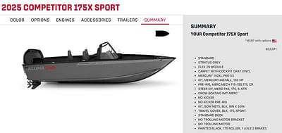 BOATZON | Alumacraft Competitor 175X SP 2025