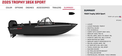 BOATZON | Alumacraft TROPHY 185X SP 2025