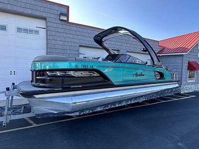 BOATZON | Avalon 2585 Excalibur Elite Windshield Tri Toon Mercury Racing 450R 2021