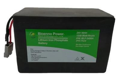 BOATZON | Bioenno Power 24V 50Ah LFP Battery PVC BLF2450A 2024