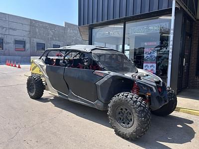 BOATZON | Can-Am® Maverick X3 MAX X ds Turbo RR Desert Tan  Carbon Black  Canam Red 2022