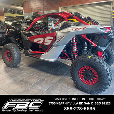 BOATZON | Can-Am® Maverick X3 X rs Turbo RR with SmartShox Fiery Red  Hyper Silver 2024