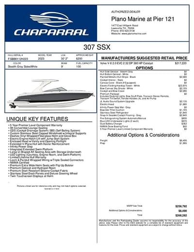 BOATZON | Chaparral 307 SSX 2023