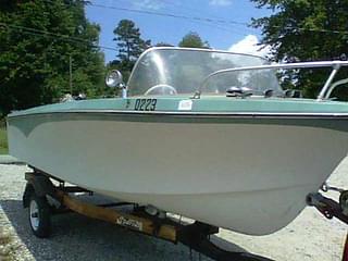 BOATZON | Crestliner Shakespere Runabout Johnson Golden Meteor 100 1967