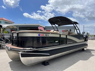 BOATZON | Harris Grand Mariner SL 250 Tri Toon Twin Mercury 300 Verados 2018